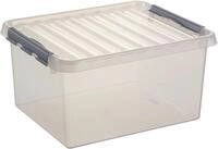 sunware&reg; Aufbewahrungsbox Q-line 36,0 l - 50,0 x 40,0 x 25,5 cm transparent