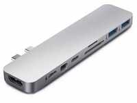 Hyper Drive PRO 8-in-2 Hub Dockingstation USB-C für MacBook, silber
