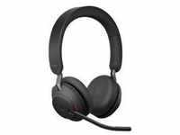Jabra Evolve2 65 MS Stereo Headset On-Ear schwarz