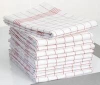 Dyckhoff Karo Geschirrt&uuml;cher 50 cm x 70 cm rot