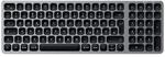 SATECHI Tastatur kabellos Compact Backlit Bluetooth&nbsp; grau, silber