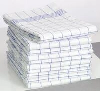 Dyckhoff Karo Geschirrt&uuml;cher 50 cm x 70 cm blau