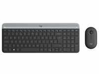 Logitech 920-009188, Logitech MK470 Slim Combo grafit Kabelloses Tastatur-Maus-Set
