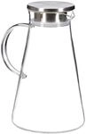 Relaxdays Glaskaraffe mit Deckel 1,8 l