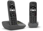 Gigaset AE690A Duo Schnurlostelefon mit Anrufbeantworter anthrazit