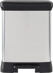 curver M&uuml;lleimer 30,0 l silbermetallic