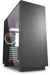Sharkoon PC Geh&auml;use PURE STEEL Black RGB ATX schwarz