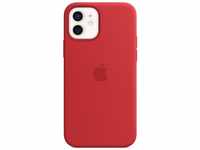 Apple MHL63ZM/A, Apple Silikon Case mit MagSafe für Apple iPhone 12 / 12 Pro, rot
