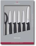 VICTORINOX Gem&uuml;semesser Swiss Classic silber, schwarz
