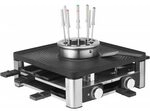 WMF Lumero Gourmet Raclette Grill 3-in-1 Station - Schwarz, Edelstahl