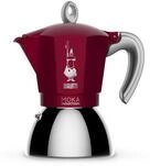Bialetti Moka Induktion - Espressokocher mit Bi-Layer-Kessel - rot - f&uuml;r 6 Tassen