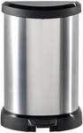 curver M&uuml;lleimer 20,0 l silbermetallic