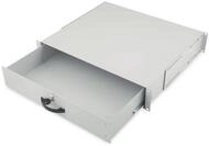 Digitus 19" Serverschrank Schublade f&uuml;r Tastaturen & Dokumente 2HE RAL7035 grau