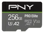 PNY PRO Elite microSDXC UHS-I Speicherkarte 256 GB mit SD-Adapter