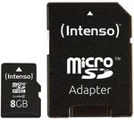 Intenso Speicherkarte microSDHC Card 8GB Cl4