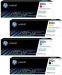 HP Original 203X Toner - 4er Multipack (CF540X, CF543X, CF541X, CF542X)