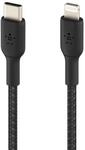 Belkin BoostCharge geflochtenes 2 m USB-C/Lightning Kabel, schwarz