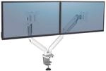 Fellowes Monitor-Halterung Platinum Dual wei&szlig;