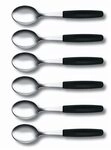 VICTORINOX Kaffeel&ouml;ffel silber, schwarz Molybd&auml;nstahl