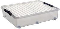 sunware&reg; Aufbewahrungsbox 60,0 l - 50,0 x 80,0 x 20,0 cm transparent, metall