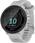 GARMIN Forerunner 55 Smartwatch steinwei&szlig;, schwarz