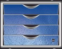 helit Schubladenbox H6129634 DIN A4 26,2 x 33,0 x 21,2 cm