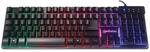 Manhattan Gaming-Tastatur mit LEDs und Metallunterseite - QWERTY Deutsch - schwarz