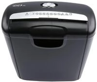 GENIE 240S Aktenvernichter mit Streifenschnitt bis 6 Blatt schwarz