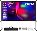 eSmart Professional MIMOBI Faltrahmen Leinwand 254 cm 100 Zoll