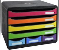 Exacompta Schubladenbox 307798D DIN A4+ quer 35,5 x 27,0 x 27,1 cm