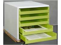 M&M Schubladenboxen Schubladenbox lindgrün 30050931 DIN A4 28,5 x 35,7 x 26,0 cm