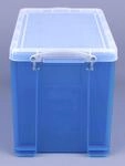 Really Useful Box Aufbewahrungsbox 19,0 l - 39,5 x 25,5 x 29,0 cm transparent, blau