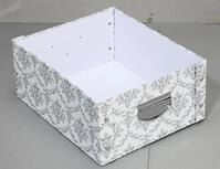 Zeller Aufbewahrungsbox vintage 19,2 l - 33,0 x 40,0 x 17,0 cm wei&szlig;, vintage