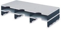 styro Sortierstation DIN C4 6-Fach grau/schwarz