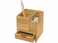 WEDO Schreibtisch-Organizer Tischorganizer Bambus br 10,3 x 10,3 x 11,7 cm Braun