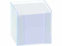 folia Zettelbox transparent blau inkl. 800 Notizzettel