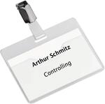 DURABLE Namensschilder mit Clip 9,0 x 6,0 cm - 25 St&uuml;ck