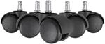 AMSTYLE 5er-Set Teppichbodenrollen SPM1.914 Schwarz