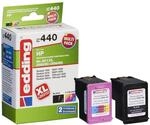 edding Druckerpatronen EDD-440 schwarz, color kompatibel zu HP 301XL
