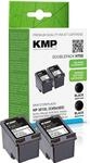 KMP Druckerpatronen H75D schwarz kompatibel zu HP 301XL (CH563EE), 2er-Set