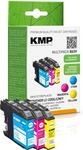 KMP Druckerpatronen B63V cyan, magenta, gelb kompatibel zu brother LC-225XL C/M/Y,