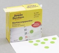 AVERY Zweckform Klebepunkte &Oslash; 10,0 mm gr&uuml;n