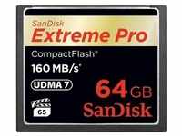 Sandisk SDCFXPS-064G-X46, SanDisk Extreme PRO R160/W150 CompactFlash Card 64GB