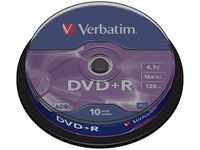 Verbatim 43498-10, Verbatim DVD+R 4,7GB 16x 10er Spindel 1 Pack = 10 St.