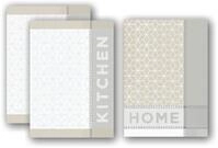 Dyckhoff Home & Kitchen Geschirrt&uuml;cher 50 cm x 70 cm taupe