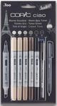 COPIC&reg; Ciao 5+1 Set Warm Grey Layoutmarker-Set 1.0 + 6.0 mm Mehrfarbig