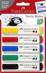 FABER-CASTELL Textilmarker 1.0 - 5.0 mm Mehrfarbig