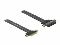 DeLOCK Riser Karte PCI Express x4 zu x4 mit flexiblem Kabel 30 cm