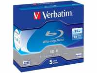 Verbatim 43715, Verbatim Blu-ray BD-R 25GB 5er Jewel Case 1 Pack = 5 St.