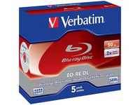 Verbatim 43760, Verbatim Blu-ray BD-RE DL 50GB Jewel Case 1 Pack = 5 St.